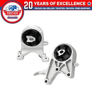 Fits 2009-2012 Chevrolet Malibu 2.4L 6 Speed Front & Rear Trans Mount Set 2pc - Picture 1 of 2