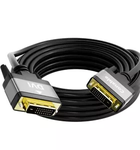 DVI TO DVI Cable Male To Male Dual Link 24 + 1 Pin Monitor Display DVI Wire - Picture 1 of 6