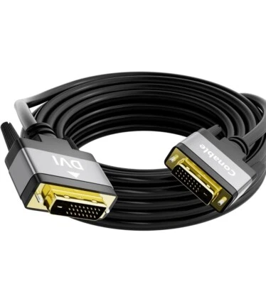 DVI  TO DVI  Cable Male To Male Dual Link 24 + 1 Pin Monitor Display DVI Wire - Image 1 of 4