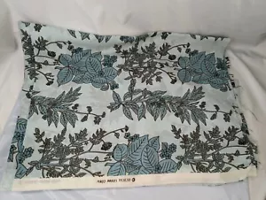 Gilbert Frank Corp Fabric Blue Plants 76 x 60 Inch - Picture 1 of 5