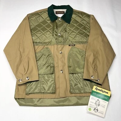 De Colección Chaqueta Abrigo Remington Para Hombre Grande Tostado Verde Tierras Altas Caza Tiro Retro Años 90 Foto 1 de 4