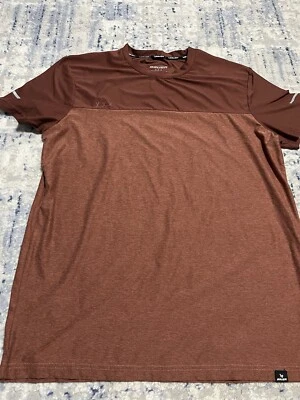 Bauer Active Tech Shirt Large Maroon Orange - Image 1 of 4