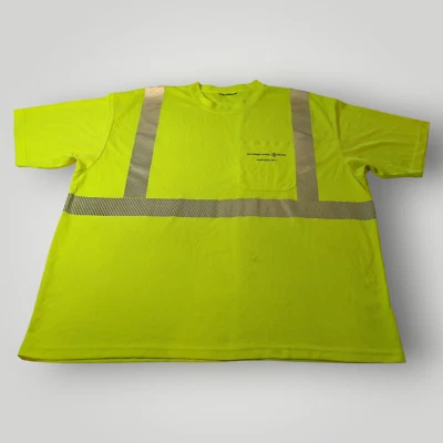 Camiseta 2XL Seguridad Amarilla ANSI Birdseye Malla 3M Reflectante  Foto 1 de 4