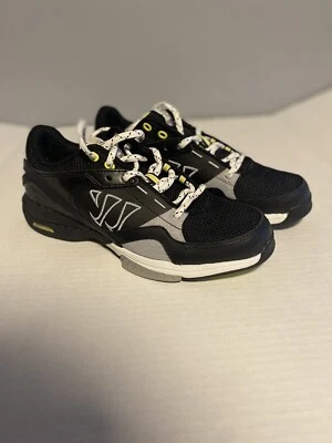 Warrior Bushido 训练草皮鞋 男式 尺码 7 黑色 白色 黄色 WBUSHBK 全新无标签 — 第 1/4 张图片