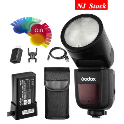 Godox V1-S 2.4G Wireless TTL Camera Flash Speedlite 1/8000s Round Head For Sony - Image 1 of 4