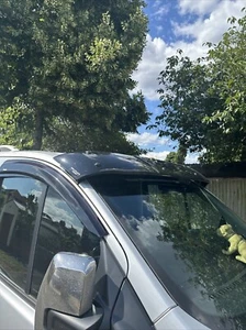 To fit Toyota Hilux 2015-2020 Black External Sun Visor Solid Acrylic - Picture 1 of 3