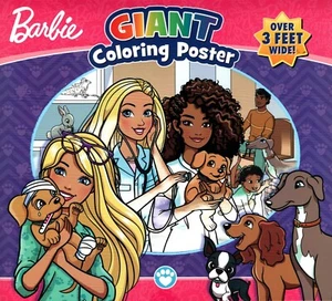 Barbie - Giant Coloring Poster - over 3 Feet Wide - Picture 1 of 2