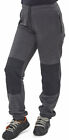 CLICK Fleece Joggingunterteile elastische Taille Knieschützer Taschen arbeiten warm