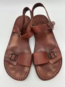 CAMELS Old World Style Brown ROMAN Leather Sandals 43 , 10  - Picture 1 of 6