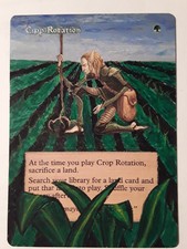 MTG Urza's Legacy Crop Rotation Alter Magic the Gathering Old School Commander