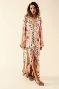 New Free People Marais Printed Midi Dress Size Small MSRP: $168 - Picture 1 of 3