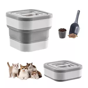 Collapsible Pet Food Container 12.5kg Capacity Airtight Storage Bin for Dog Cat - Picture 1 of 18