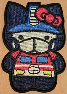 Sanrio Hello Kitty Transformers Optimus Prime gestickter Bügelbild Patch - Bild 1 von 2