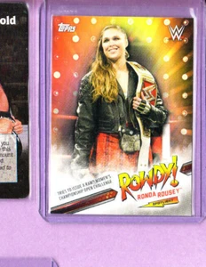 Ronda Rousey-2019 Topps WWE Spotlight Insert Card-#32-NMMT - Picture 1 of 1