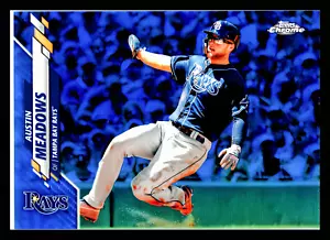 2020 Topps Chrome Blue Refractors #113 Austin Meadows /150 - Picture 1 of 2