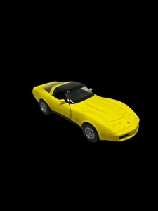 Welly 4.75" Chevrolet Corvette 1982 Coupe Loose NEW - Yellow - Picture 1 of 5