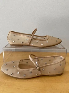 ZAPATOS PLANOS DE BALLET WILD FABLE ELSA MUJER ESTRÁS TALLA 8,5 - Imagen 1 de 6