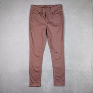 Seven7 Jeans Womens 10 Pink Tummyless High Rise Skinny Stretch Comfort Cool - Picture 1 of 21