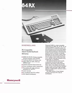 Vintage Honeywell RX Series Silent-Tactile Keyboard 84RX 101RX Brochure Flyers - Picture 1 of 4
