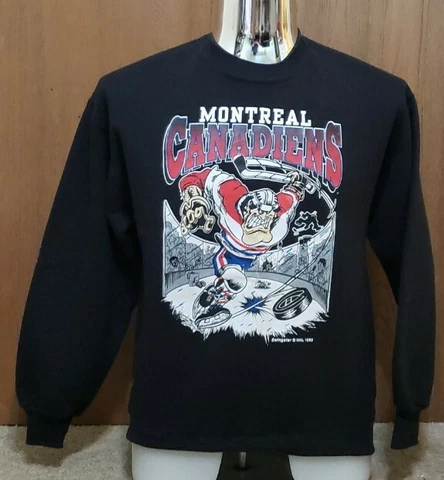 Vintage 1992 NHL Montreal Canadiens Swingster Hockey Crewneck Sweatshirt Men's L Cover