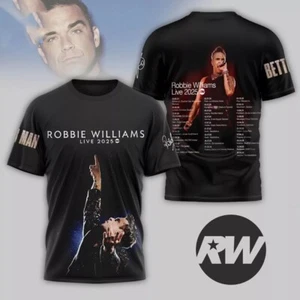 Robbie Williams Live 2025 Signature 3D T-Shirt - Bild 1 von 3
