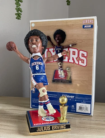 JULIUS ERVING Philadelphia 76ers 1983 NBA Champions Trophy Base Bobblehead NIB! Cover