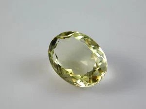 Amazing 24.25 Ct Natural Lemon Quartz Oval Shape Loose Gemstone 22x17x10mm - Picture 1 of 5