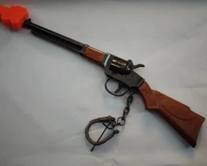 Vintage Mini Toy Cap Gun S.D.S. Winchester Rifle Metal & Plastic 7" Works - Picture 1 of 3