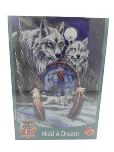 Hold A Dream, Dreamcatcher, Wolf, 550 pc Puzzle, Master Pieces, New, Free Ship - Picture 1 of 4