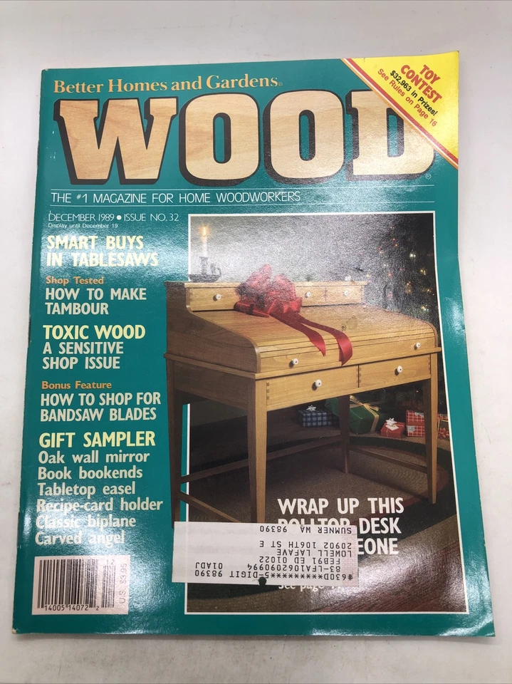 Wood Better Homes & Gardens Magazine December 1989 - Image 1 of 4