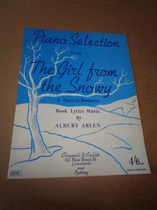 Albert Arlen - The Girl From The Snowy 1960 Piano Selection - Picture 1 of 1