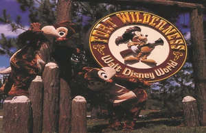 Walt Disney World Fort Wilderness Resort Sign Chip n Dale Poster GLOSSY 11X14 - Picture 1 of 9