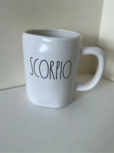 Rae Dunn SCORPIO Coffee Tea Mug Cup Zodiac Sign With Gold Lettering 18 Oz - Picture 1 of 5