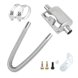25mm/0.98" Diesel Heater Exhaust Pipe with Silencer Muffler,Stainless Steel P... - Picture 1 of 7