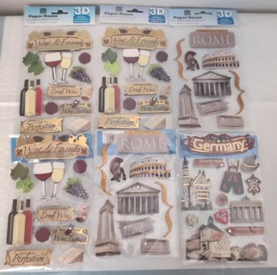 (6) Pegatinas 3D de casa de papel - D6 Foto 1 de 4