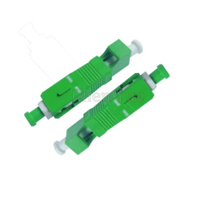 2pcs LC APC Female -SC APC Male Hybrid Adapter VFL Use SM Fiber Optic Connector - Image 1 of 4