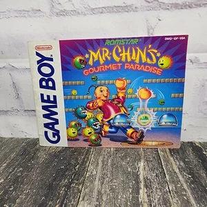Folleto de instrucciones Mr. Chin's Gourmet Paradise ¡SOLO! (Game Boy, GB) Manual - Imagen 1 de 4