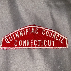 Quinnipiac Council Connecticut Boy Scout Red and White Strip - Bild 1 von 2