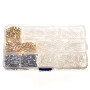 400Pcs Cold Pressed Terminals Sheath Adapter Male Female Wire Spade Connector - Picture 1 of 8