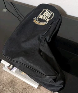 Bolso Bota Dan Poat Lona Negro Doble Cremallera - Imagen 1 de 9