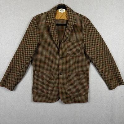 Vintage Woolrich Men’s Plaid 100% Wool Working Blazer Size Medium - Image 1 of 4