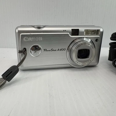 Canon PowerShot A400 Digital Camera – 3.2MP + Case, 2GB SD Card & Batteries - Image 1 of 4