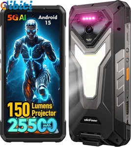 telefono da lavoro indistruttibile Android 15, AI Smartphone Con 150 Lumen Proie - Foto 1 di 13