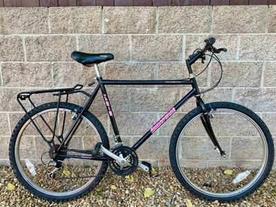 Vintage Bridgestone MB-6 Mountain Bike - Black / Pink CrMo Steel Hardtail  - Image 1 of 4