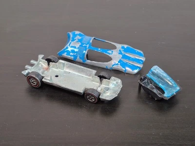 Hot Wheels Redlines Swingin' Wing Flying Colors HK Esmalte Azul - Piezas Restaurar Foto 1 de 4
