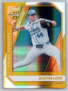 2021 Panini Elite Extra Edition Austin Love Prime Numbers Gold #/24 #90 - Picture 1 of 2