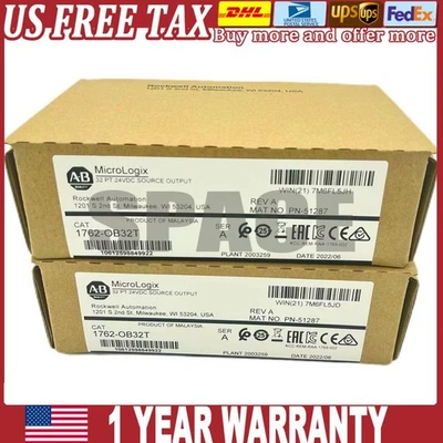 New Sealed 1762-OB32T MicroLogix 32 Point D/O Module 1762OB32T AB US Free Tax - Image 1 of 4