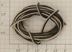 Acme 0626-0312 2-Conductor 24 gauge Black/White Wire Sold by the Foot - Picture 1 of 1