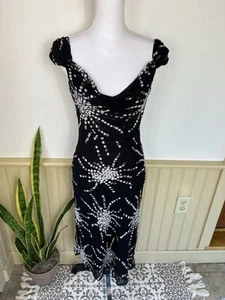 Vintage The Limited Womens Silk Cowl Neck Midi Dress Size 6 Whimsigoth 90S Y2K - Picture 1 of 14