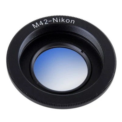 M42 For Pentax screw mount Lens to Nikon F Ai-s Camera adapter Ring w Glass - Image 1 of 4